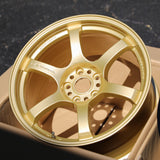 Gram Lights 57DR in 18x9.5 +38 5x120 finished in Gold